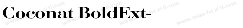 Coconat BoldExt字体转换